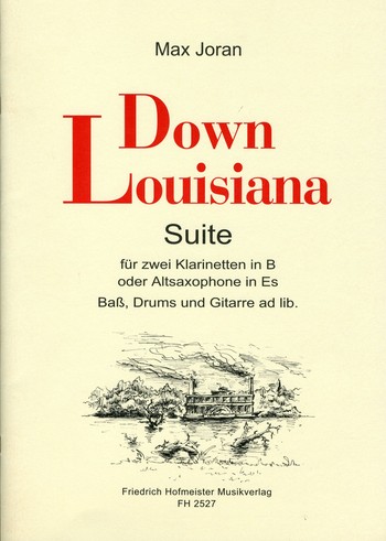 Down Louisiana für 2 Klarinetten&nbsp;&nbsp;(Altsaxophone), Bass und Schlagzeug&nbsp;&nbsp;(Gitarre ad lib)  Stimmen