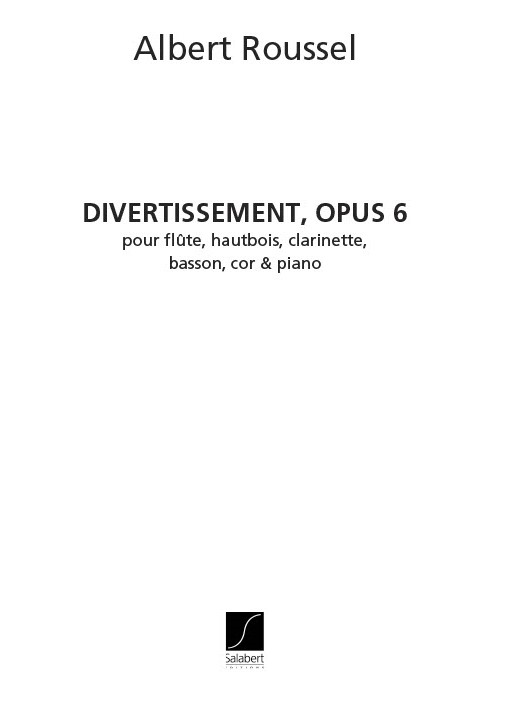 Divertissement op.6 pour flute, hautbois,