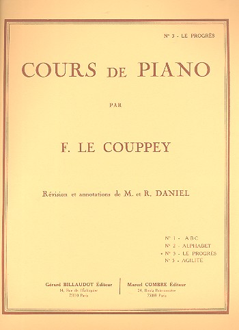 Cours de piano vol.3 le progres&nbsp;&nbsp;&nbsp;&nbsp;