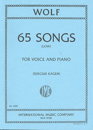 65 Songs  for low voice and piano (dt/en)  