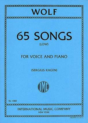 65 Songs&nbsp;&nbsp;for low voice and piano (dt/en)&nbsp;&nbsp;