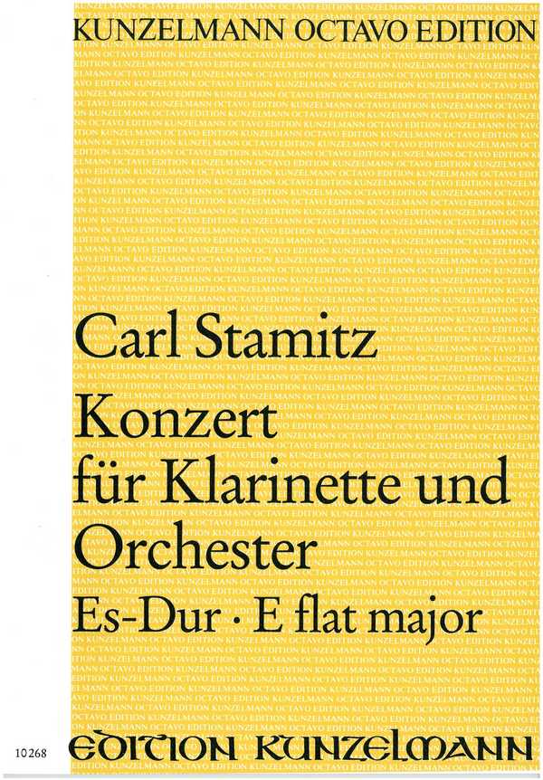 Konzert Es-Dur&nbsp;&nbsp;für Klarinette und Orchester&nbsp;&nbsp;Partitur