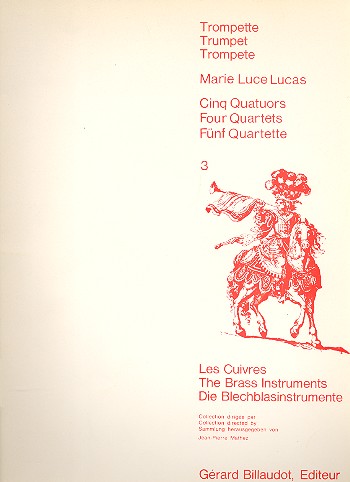 5 quatuors pour 4 trompettes&nbsp;&nbsp;partition+parties&nbsp;&nbsp;