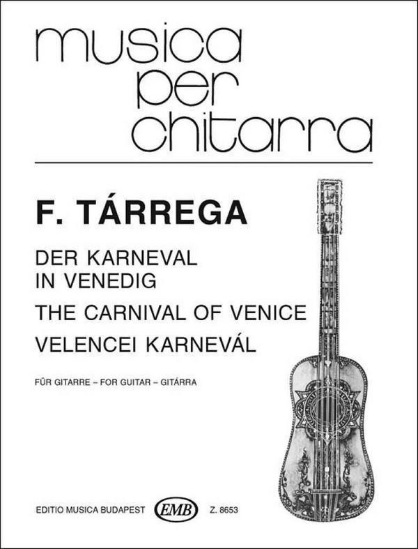 Der Karneval in Venedig  für Gitarre  