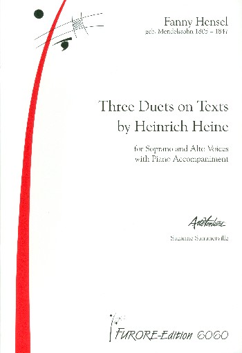 3 Duets on Texts by Heinrich Heine  for soprano and alto (mezzosoprano) and piano (dt)  