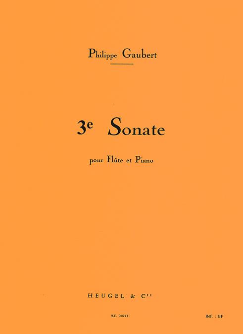 Sonate no.3  pour flûte et piano  