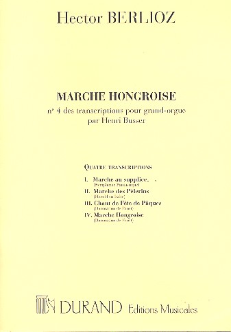 Marche Hongroise&nbsp;&nbsp;pour orgue&nbsp;&nbsp;