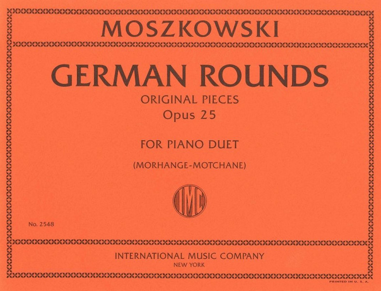 German Rounds op.25 - original pieces  for piano 4 hands  