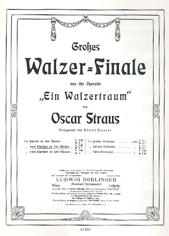 Grosses Walzer-Finale für&nbsp;&nbsp;2 Klaviere zu 4 Händen&nbsp;&nbsp;