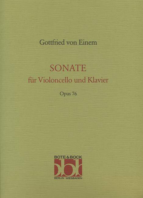 Sonate op.76  für Violoncello und Klavier  
