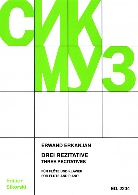 3 Rezitative für Flöte und Klavier    