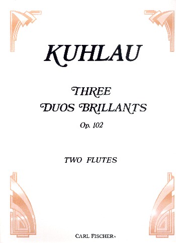3 duos brillants op.102 for 2 flutes    