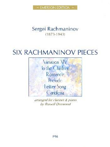 6 Pieces  for clarinet and piano  