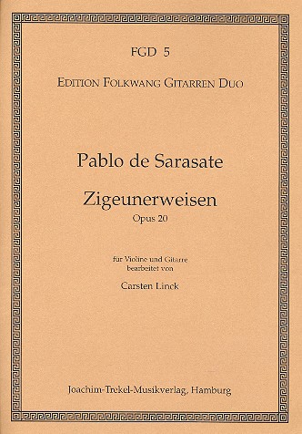Zigeunerweisen op.20&nbsp;&nbsp;für Violine und Gitarre&nbsp;&nbsp;Partitur und Stimmen
