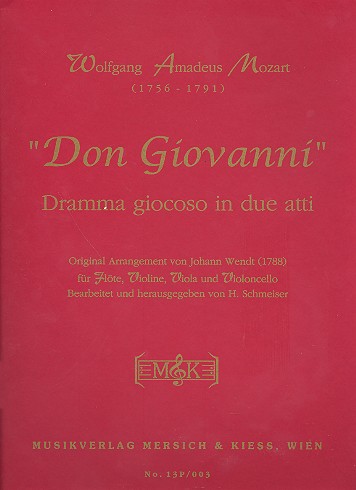 Don Giovanni&nbsp;&nbsp;für Flöte und Streichtrio&nbsp;&nbsp;Studienpartitur