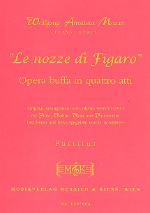 Le nozze di Figaro&nbsp;&nbsp;für Flöte und Streichtrio&nbsp;&nbsp;Studienpartitur