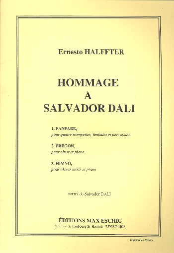 Hommage a Salvador Dali  pour instruments variable  partition
