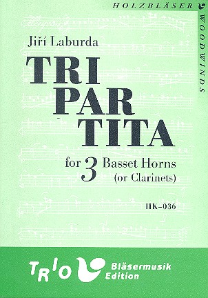3 Partitas  for 3 basset horns (clarinets)  score and parts