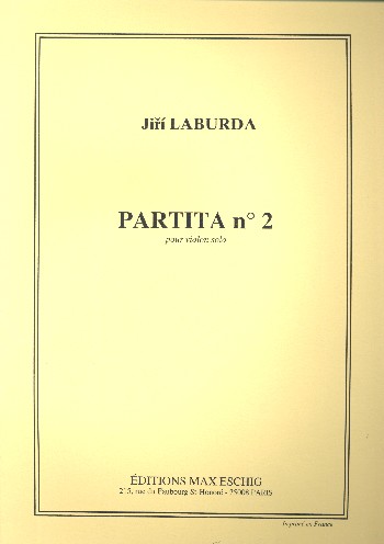 Partita no.2&nbsp;&nbsp;pour violon&nbsp;&nbsp;