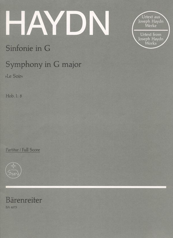 Sinfonie G-Dur Hob.I,8&nbsp;&nbsp;für Orchester&nbsp;&nbsp;Partitur