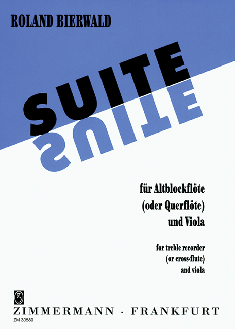 Suite &nbsp;&nbsp;für Altblockflöte (oder Querflöte) und Viola&nbsp;&nbsp;