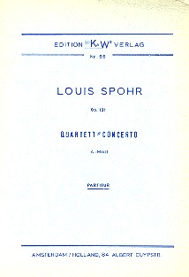 Quartett-Concerto a-Moll op.131  für Streichquartett solo und  Orchester,  Partitur