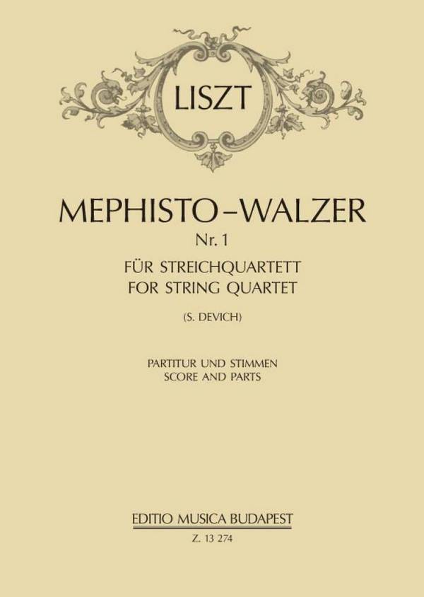 Mephisto-Walzer für&nbsp;&nbsp;Streichquartett&nbsp;&nbsp;Partitur und Stimmen