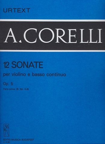 12 Sonate op.5 vol.1  per violino e bc  