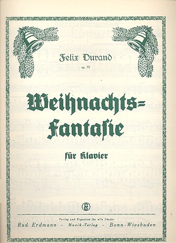 Weihnachtsfantasie op.70&nbsp;&nbsp;für Klavier&nbsp;&nbsp;