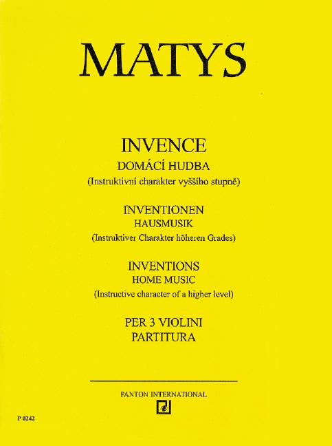 Inventionen&nbsp;&nbsp;für 3 Violinen&nbsp;&nbsp;