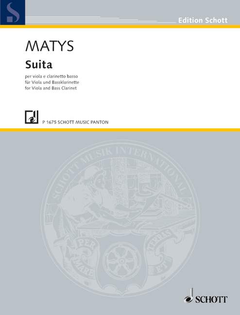 Suita  - für Viola und Bassklarinette&nbsp;&nbsp;für Viola und Bass-Klarinette&nbsp;&nbsp;Spielpartitur