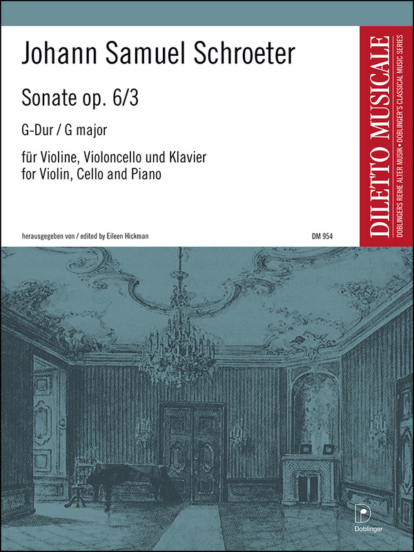 SONATE G-DUR OP.6,3 FUER VIOLINE  VIOLONCELLO UND KLAVIER  HICKMANN, EILEEN, ED.