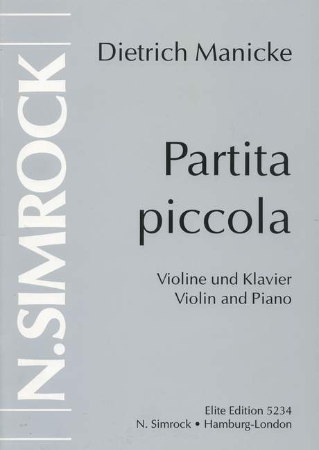 Partita Piccola&nbsp;&nbsp;für Violine und Klavier&nbsp;&nbsp;