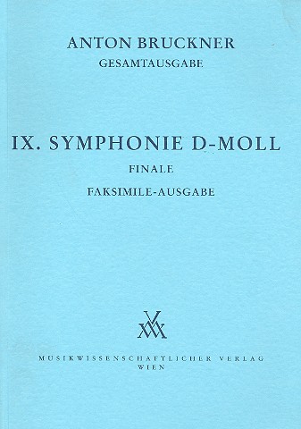 Sinfonie d-Moll Nr.9  Faksimile des Finale  