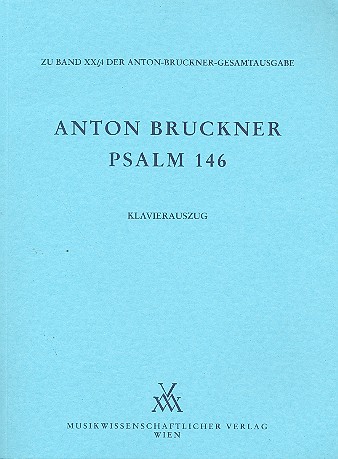 Psalm 146  für Chor und Orchester  Klavierauszug