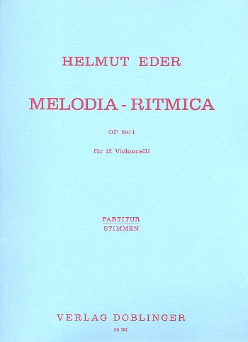 MELODIA-RITMICA FUER  12 VIOLONCELLI  PARTITUR
