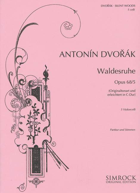 Waldesruhe op.68,5&nbsp;&nbsp;für 5 Violoncelli (1 Solo, 4 Begleitung)&nbsp;&nbsp;Partitur und Stimmen