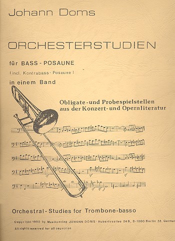 Orchesterstudien   für Bass-Posaune (incl. Kontrabass-Posaune)  