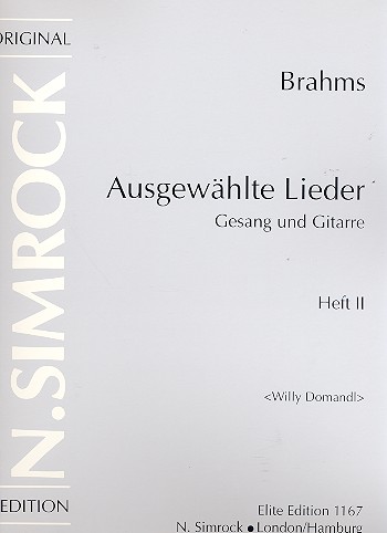 Ausgewählte Lieder Band 2&nbsp;&nbsp;für Gesang und Gitarre&nbsp;&nbsp;