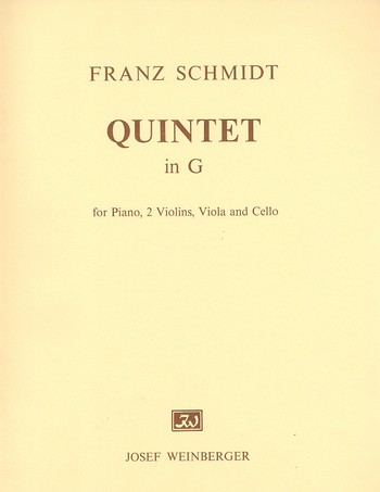Quintett G-Dur für Klavier und  Streichquartett  Stimmen
