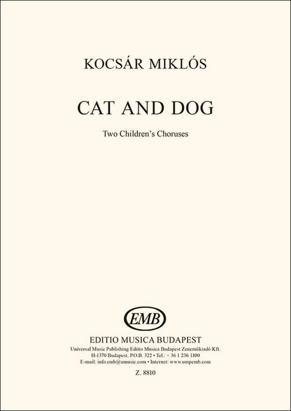 Cat and dog 2 children's choruses&nbsp;&nbsp;for female chorus a cappella&nbsp;&nbsp;