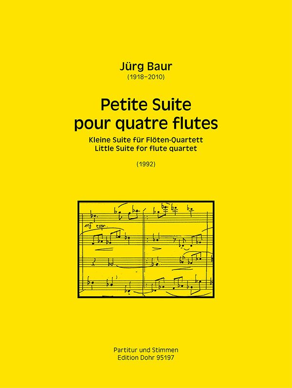 Petite Suite&nbsp;&nbsp;für 4 Flöten&nbsp;&nbsp;Partitur und Stimmen