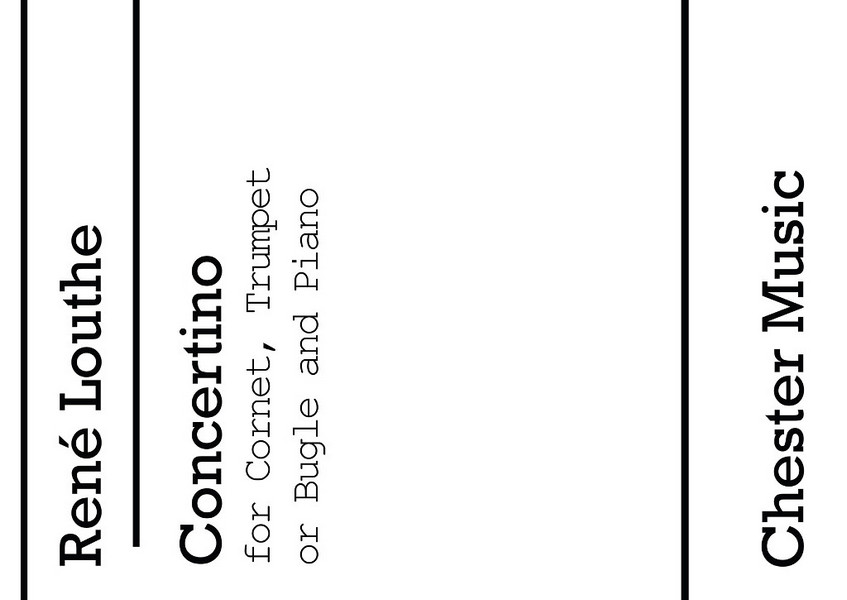 Concertino for cornet or trumpet&nbsp;&nbsp;with piano accompaniment&nbsp;&nbsp;