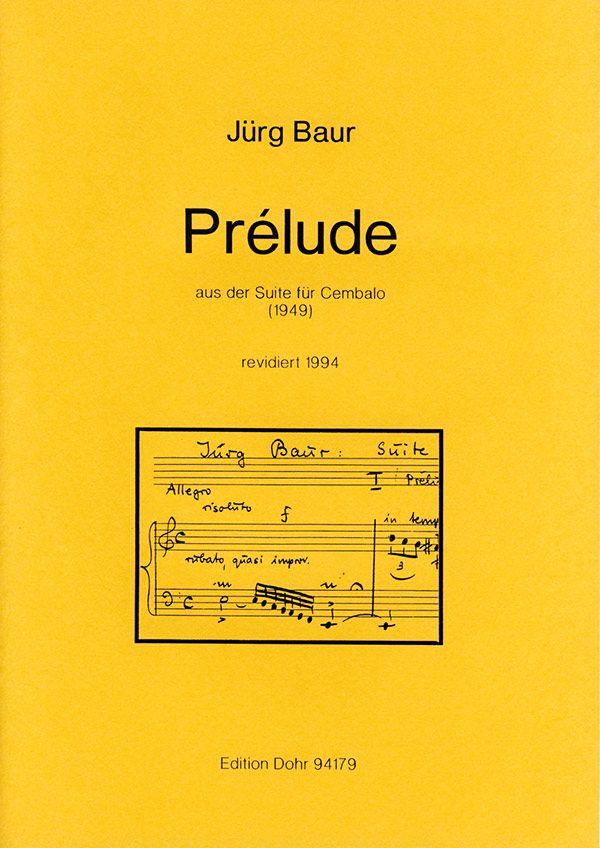 PRELUDE AUS DER SUITE FUER CEMBALO&nbsp;&nbsp;(1949)&nbsp;&nbsp;