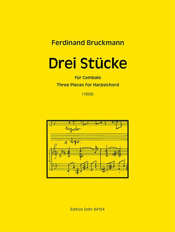 3 Stücke&nbsp;&nbsp;für Cembalo&nbsp;&nbsp;