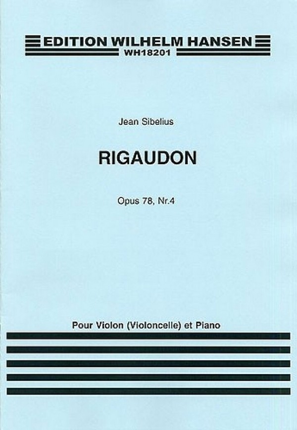 Rigaudon op.78,4 für Violine&nbsp;&nbsp;(Violoncello) und Klavier&nbsp;&nbsp;