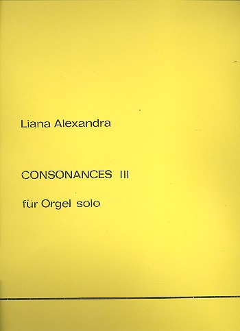 Consonances 3  für Orgel  
