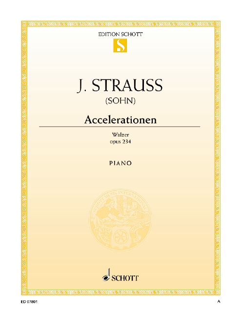 Accelerationen op. 234&nbsp;&nbsp;für Klavier&nbsp;&nbsp;Einzelausgabe