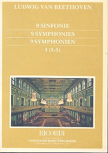 9 SYMPHONIEN BAND 1 (NR.1-5)&nbsp;&nbsp;Studienpartitur&nbsp;&nbsp;VORWORT (IT/EN/DT)