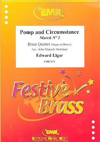 POMP AND CIRCUMSTANCE MARCH&nbsp;&nbsp;NO.1 FOR BRASS QUINTET (ORGAN&nbsp;&nbsp;AD LIB.)    SCORE+PARTS